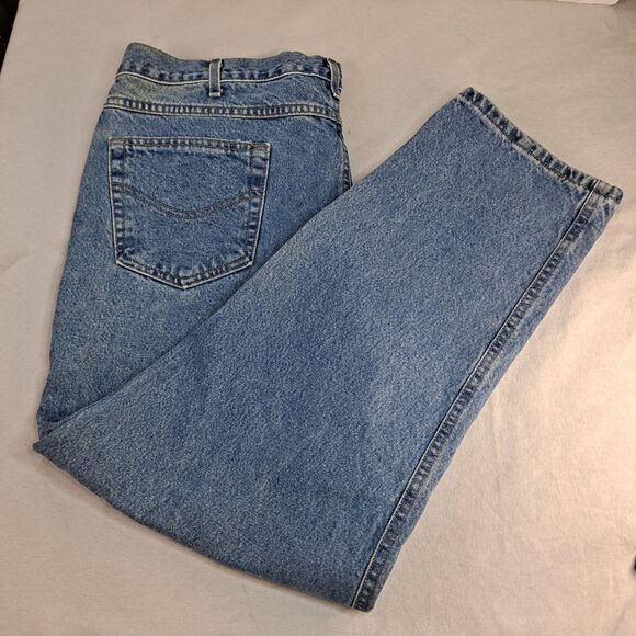 Carhartt Jeans Mens 42 X 30 Relaxed Fit Blue Denim - Picture 4 of 9